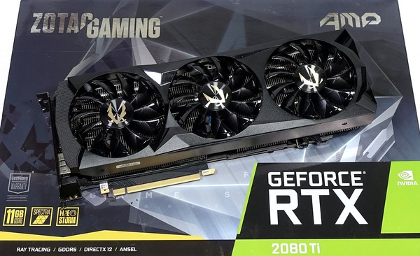 ZOTAC GAMING GeForce RTX 2080 Ti AMP」をレビュー。3スロット占有GPU