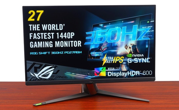 ASUS ROG Swift 360Hz PG27AQN」をレビュー。WQHD高画質で液晶最速