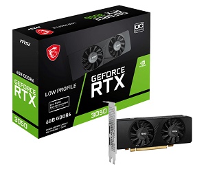 MSIからロープロ・補助電源不要なRTX 3050 6GBが発売 | 自作とゲームと