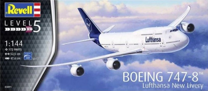 Revell - 1/144 Boeing 747-8 Lufthansa (New Livery) – Jix Hobbies