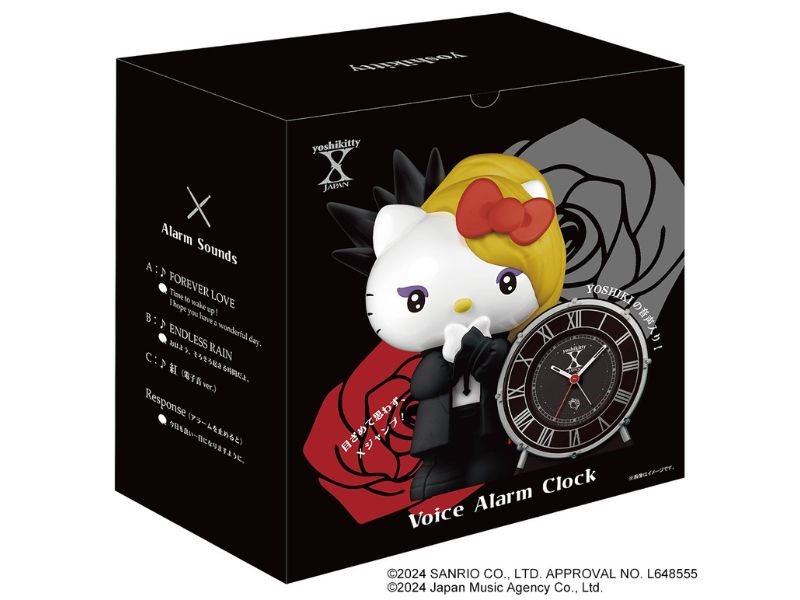 YOSHIKI×キティ「yoshikitty」の目覚まし時計、予約開始！ 撮りおろし