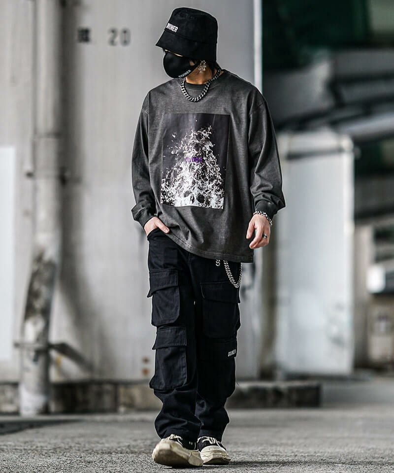 CrematoriumL/TEE（チャコール） トップス ロンT ｜【公式】DIVINER