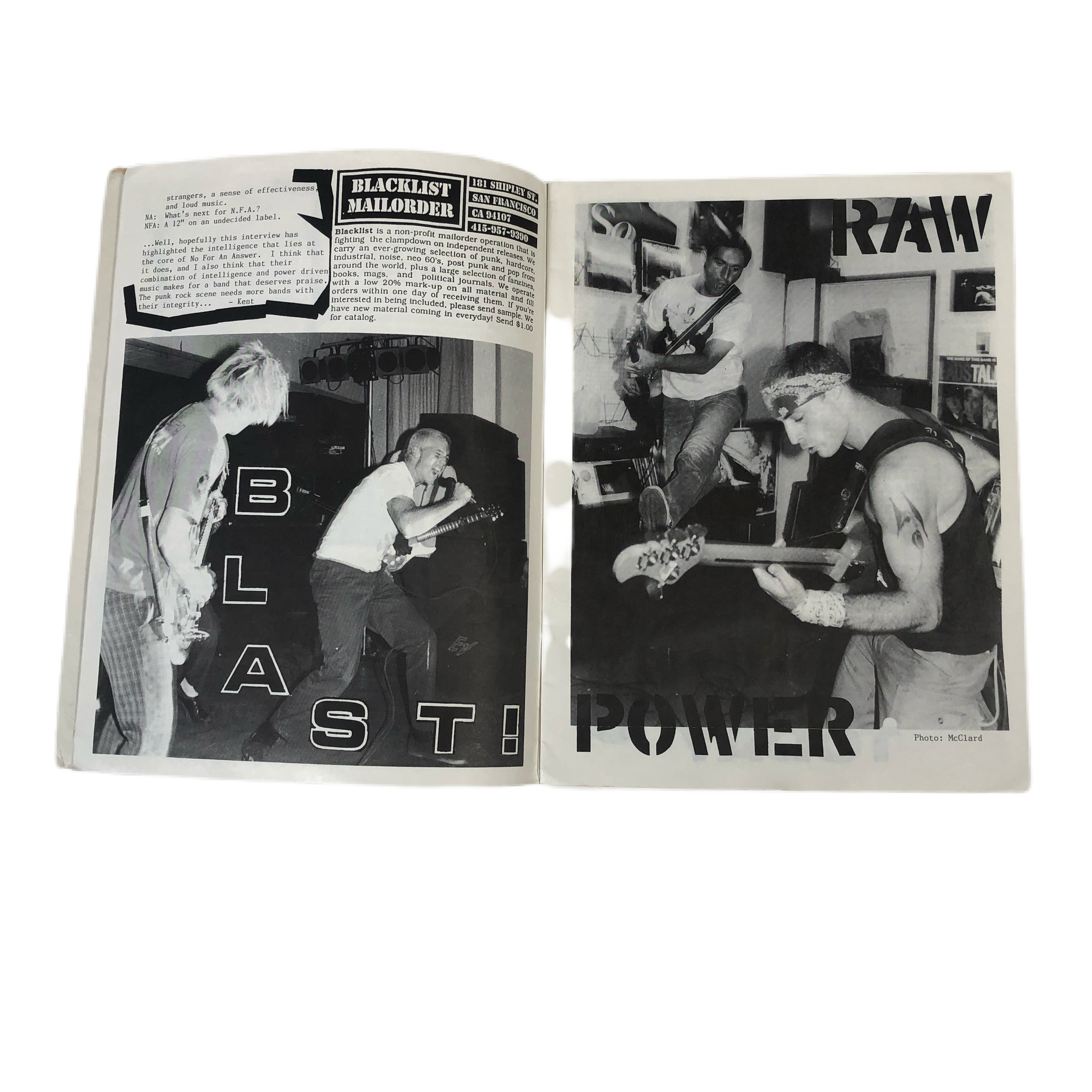 Vintage No Answers Fanzine 