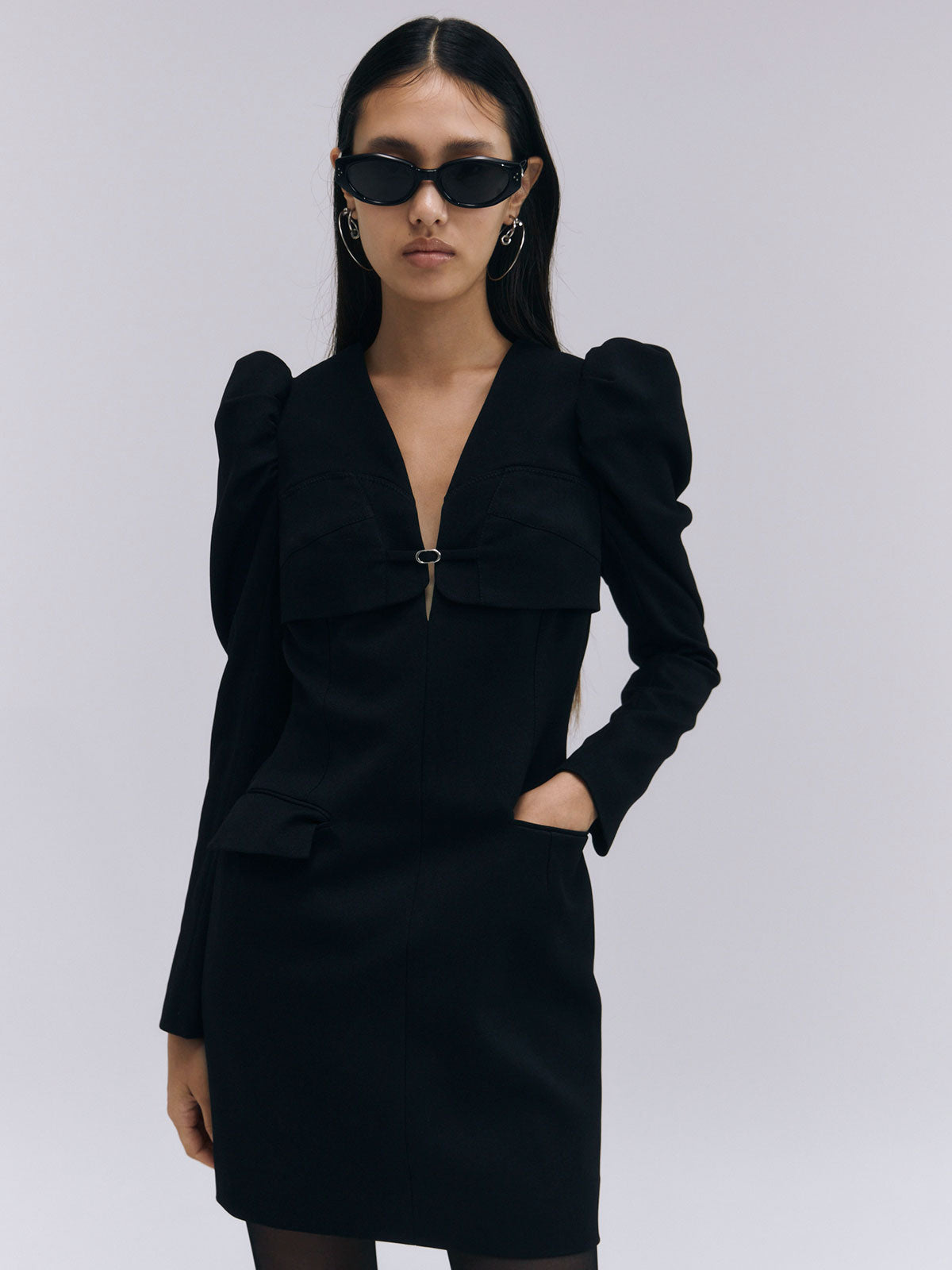 POWER SHOULDER MINIDRESS – JOSEMOON