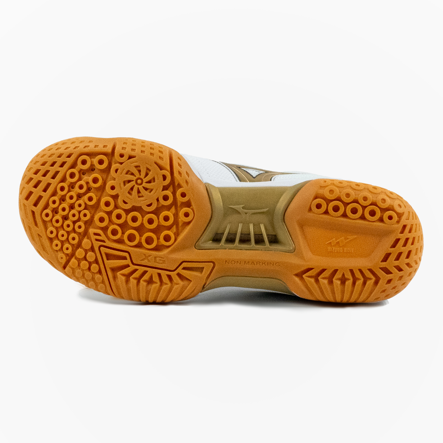 Mizuno Wave Fang Pro (White/Gold) - JoyBadminton