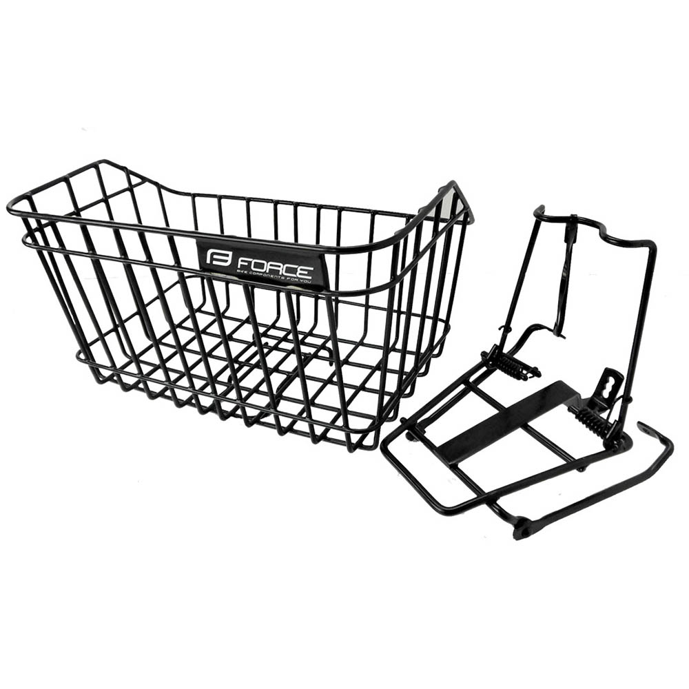 ワンタッチ前カゴ キャリヤ付クロス・ATB用 BK ワンタッチ前