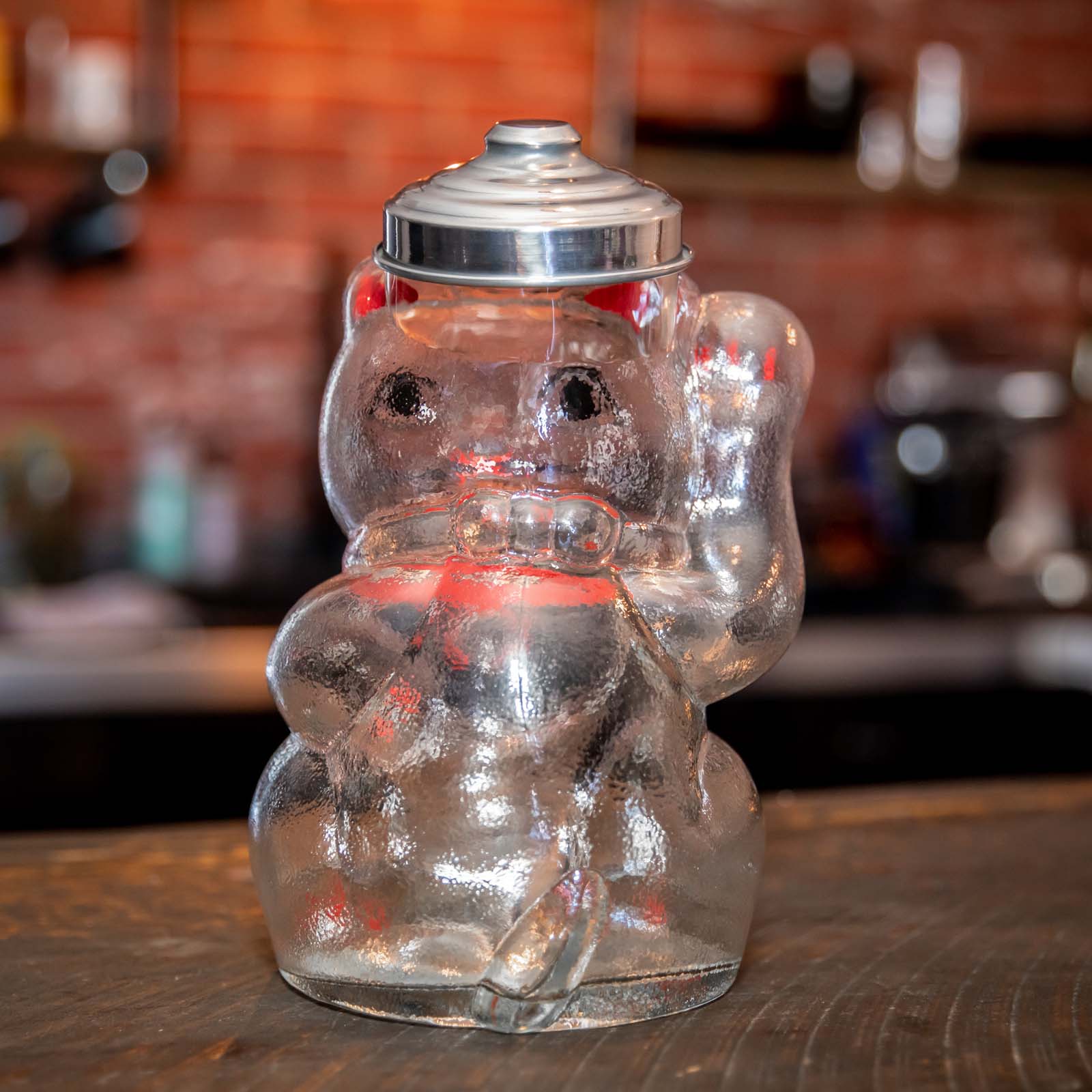 Traditional Glass Maneki Neko Jar - Made in Japan | Jlife – J-Life
