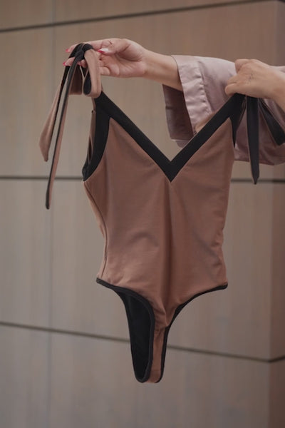 Black/Pecan Kamie Reversible Skirt Set