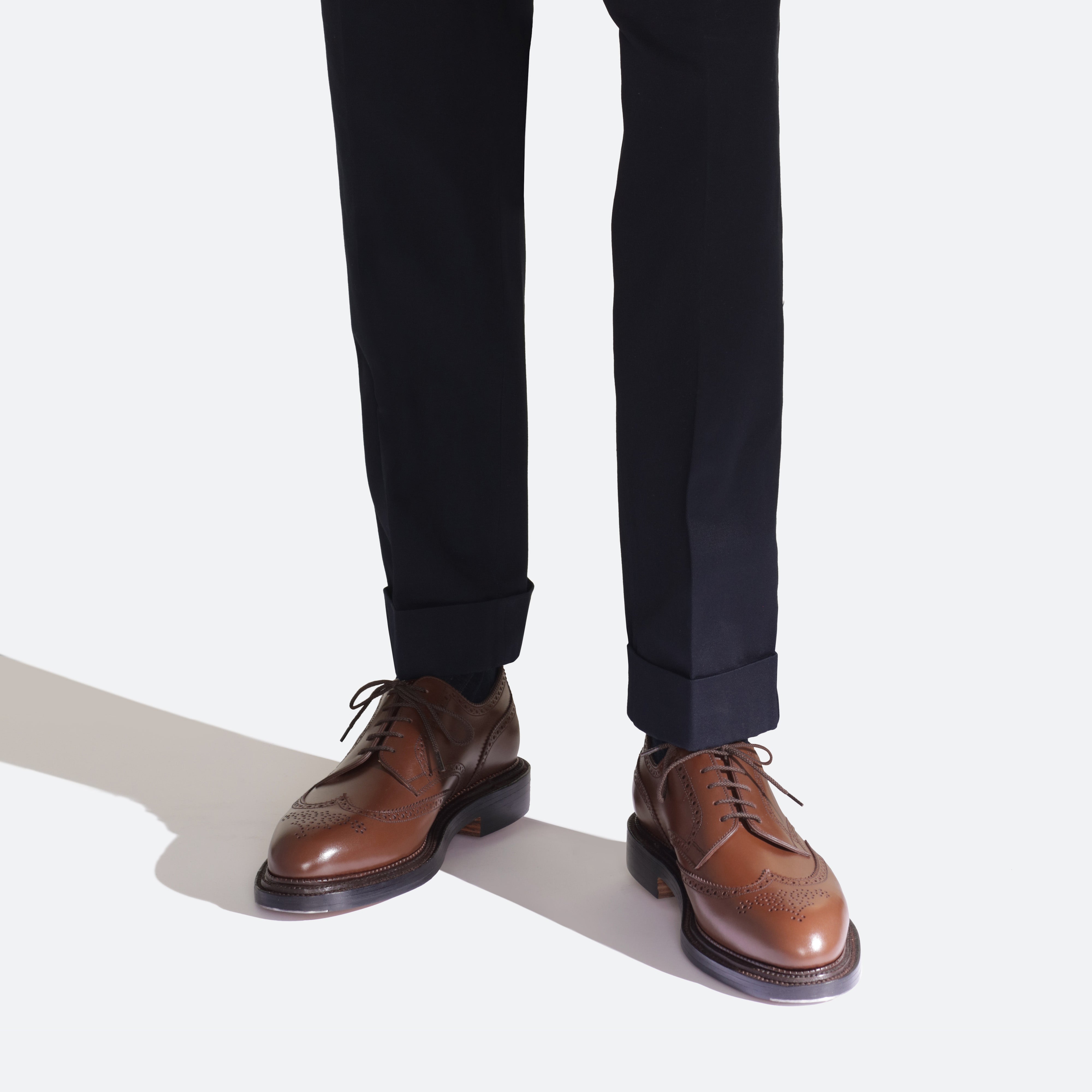 Men's Brown Leather Triple Sole Derby – J.M. Weston