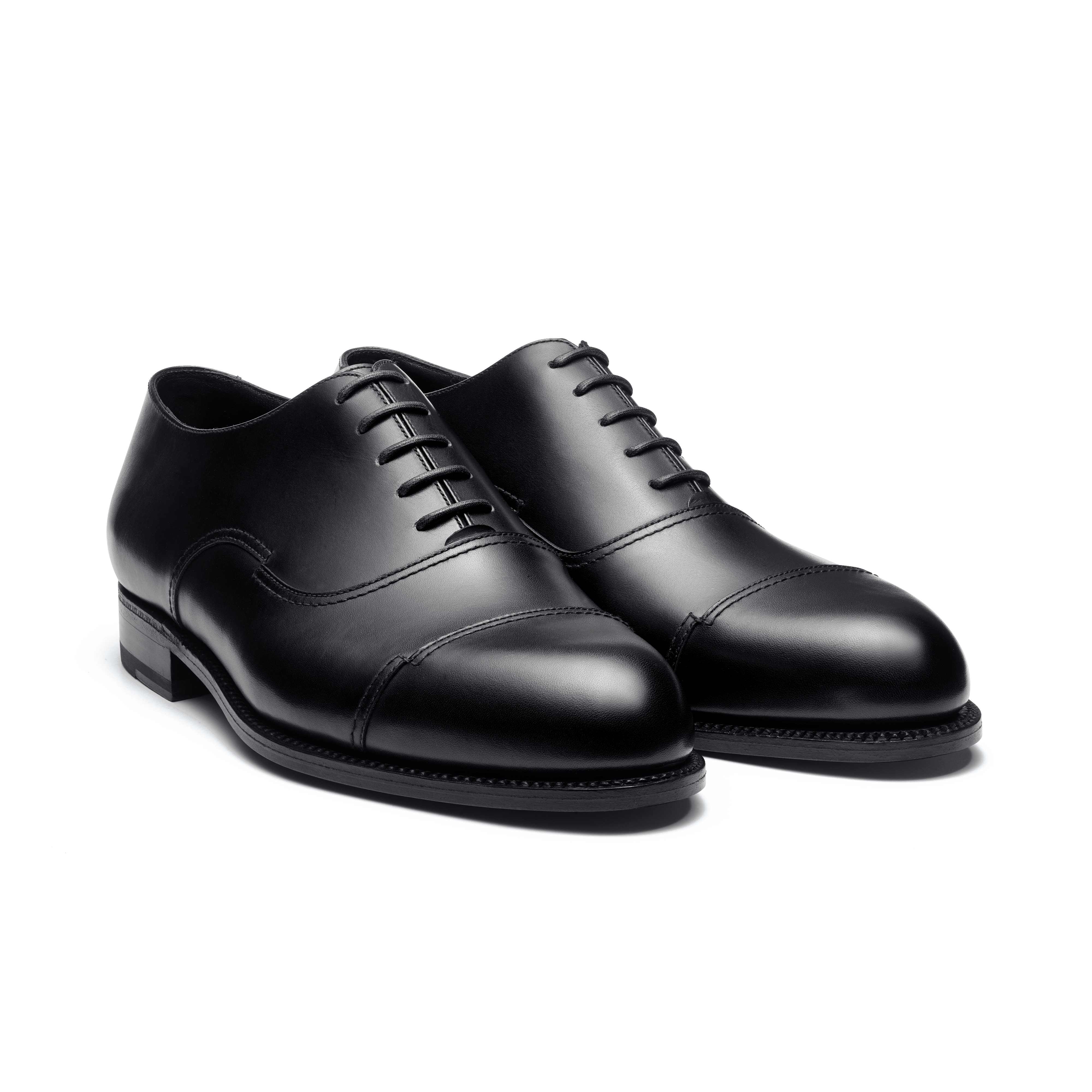 Men's Raphael Cap Toe Oxford Shoe Black Leather – J.M. Weston