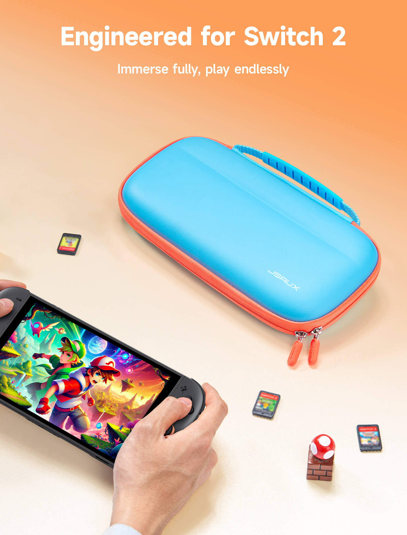 Switch 2用 カラフル 超薄型 キャリングケース