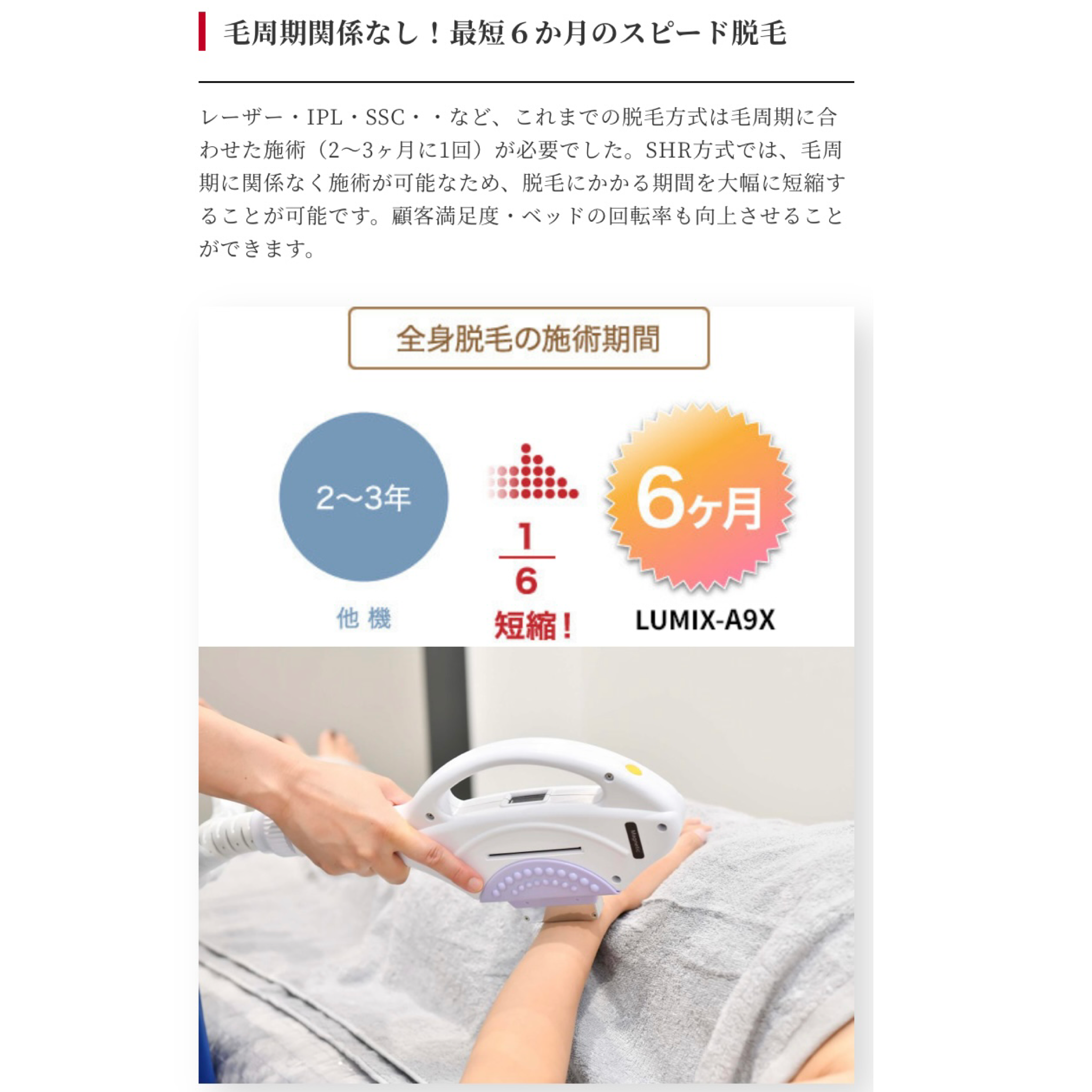 補助金申請】「LUMIX-NO.V1A（ルミクス ノヴィア） 【業界No1脱毛機