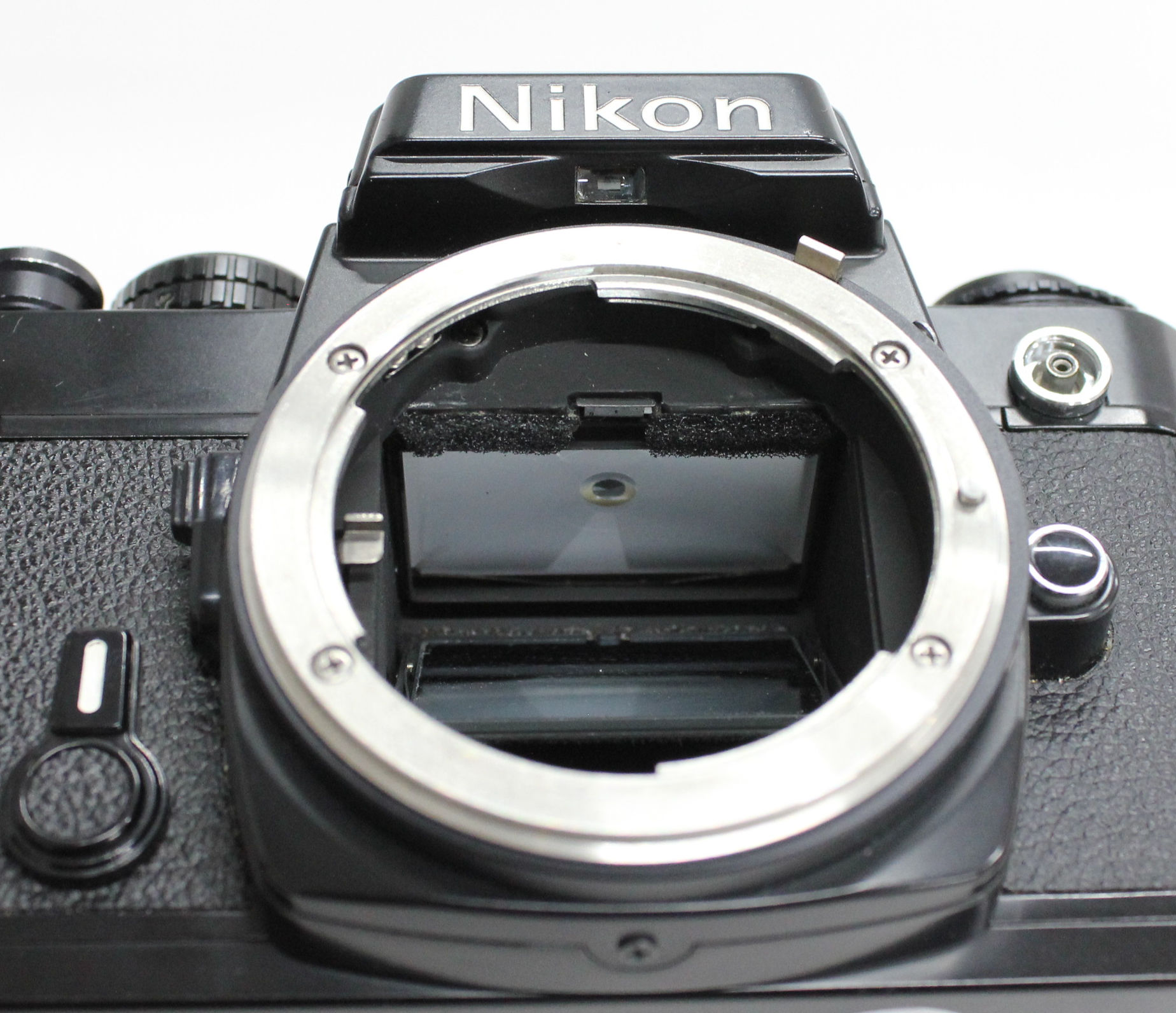 Nikon FE Black 35mm SLR Film Camera Body w/ Data Back MF-12 from