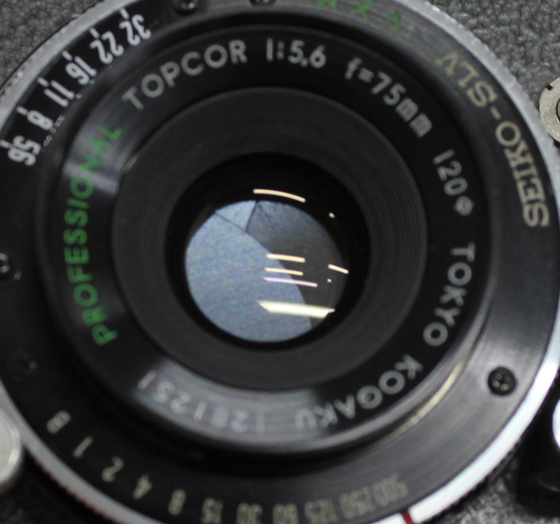 Professional Topcor 75mm F/5.6 Large Format Lens with Seiko