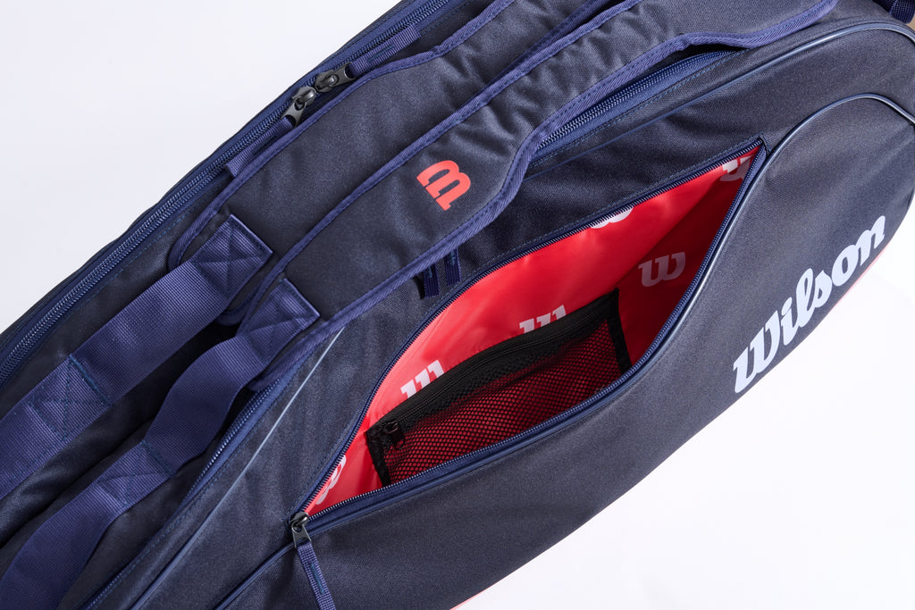 TEAM J 6PK RACKET BAG - ネイビー by Wilson Japan Racquet online