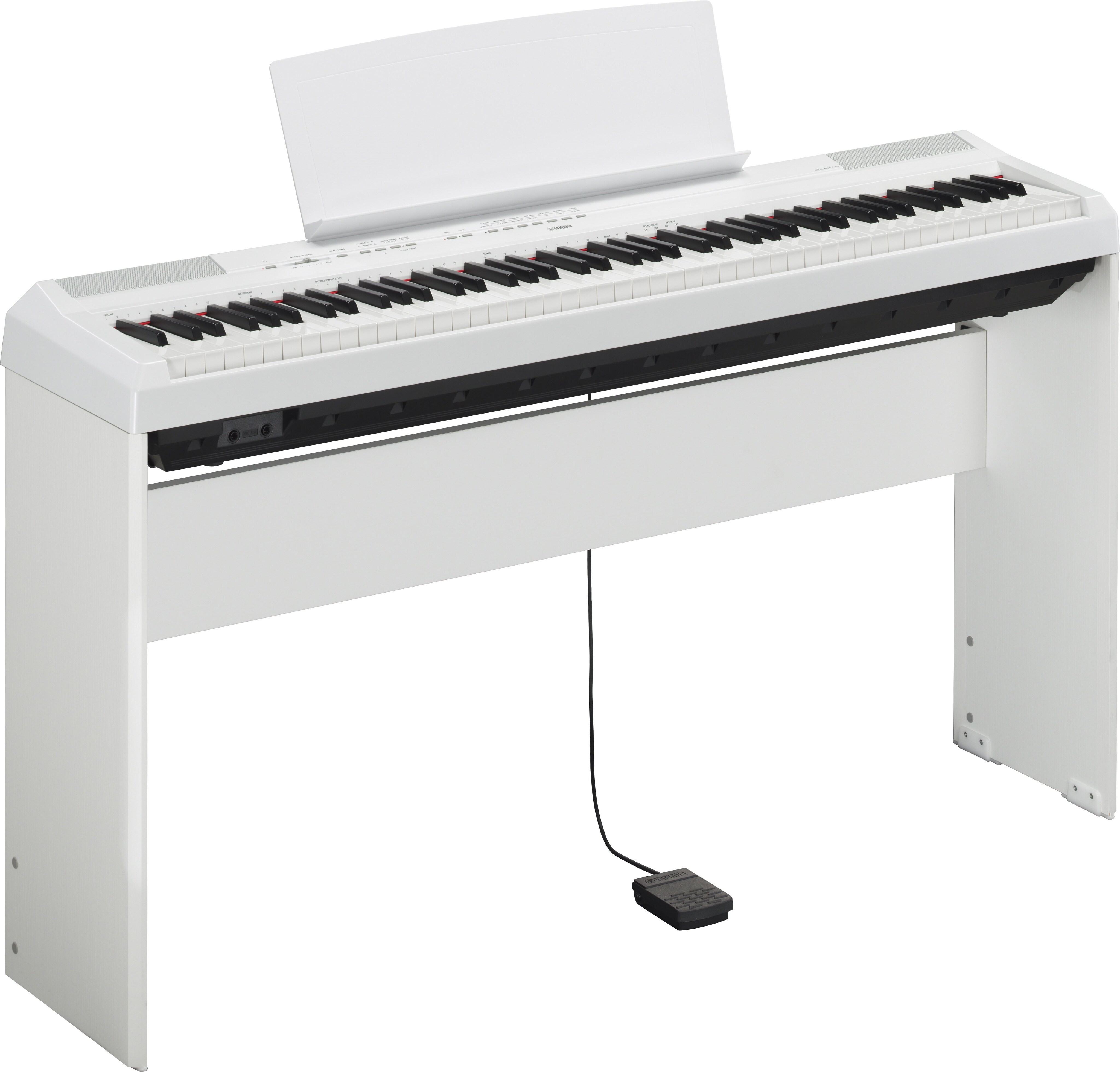 美品❣️YAMAHA P-115WH ホワイト88鍵 電子ピアノ✨ペダル付き 電子