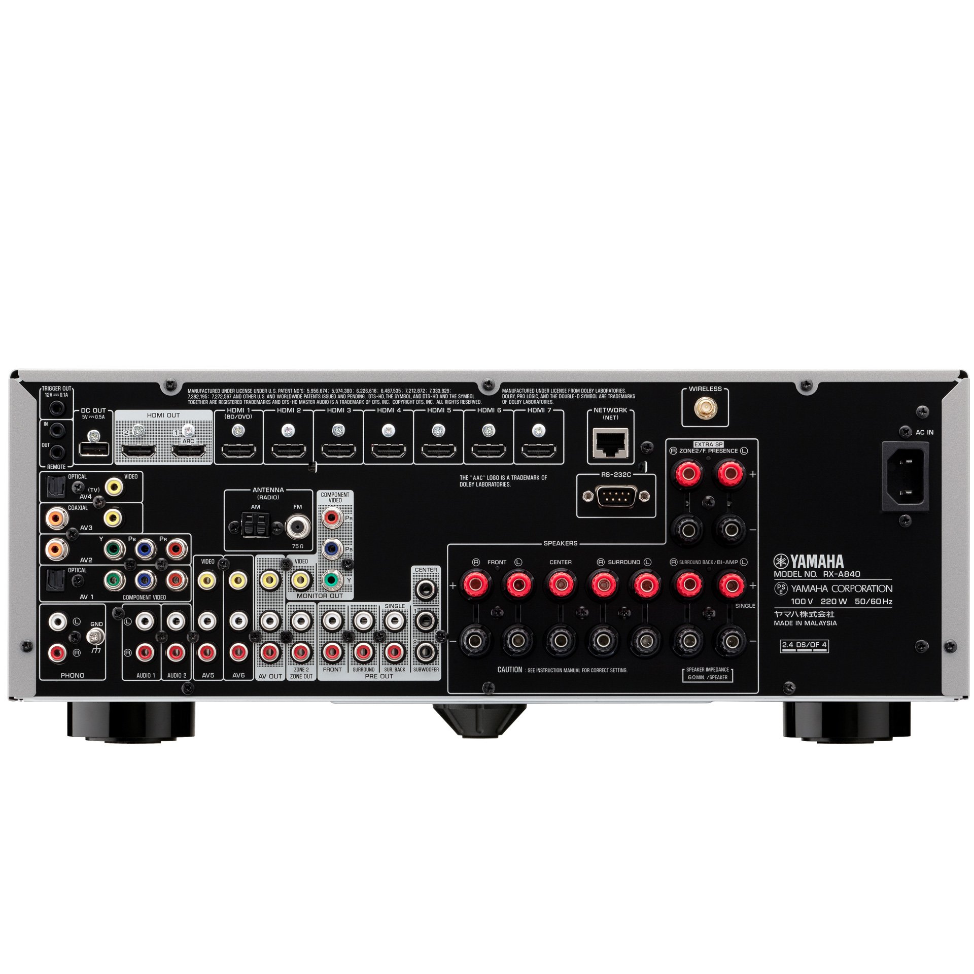 ヤマハ | RX-A840 - AVアンプ - 概要