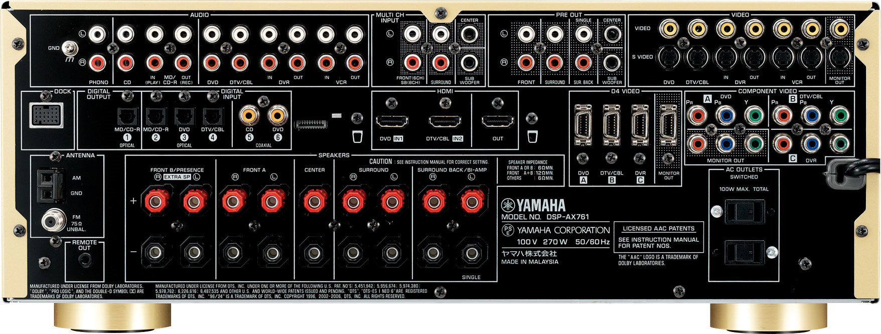 ヤマハ | DSP-AX761 - AVアンプ - 概要