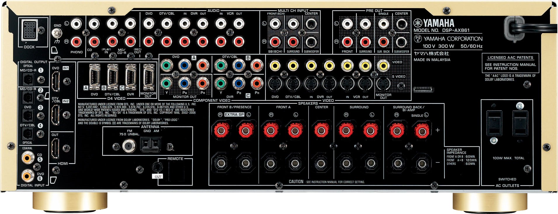 ヤマハ | DSP-AX861 - AVアンプ - 概要