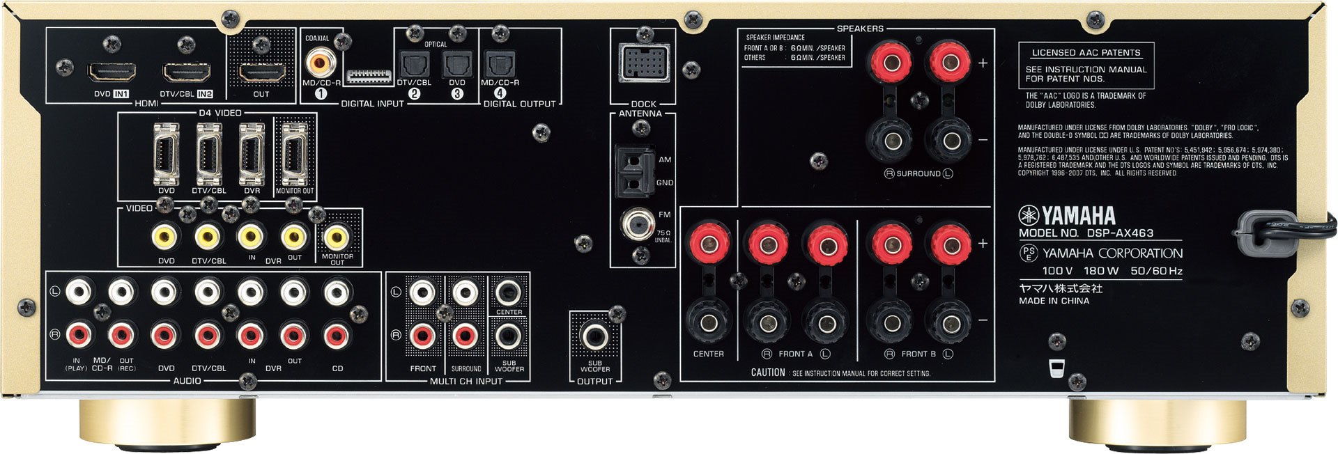 ヤマハ | DSP-AX463 - AVアンプ - 概要