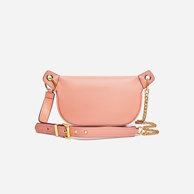 本革 ウエスト ポーチ レディース ピンク 人気 ベルトバッグ ボディ