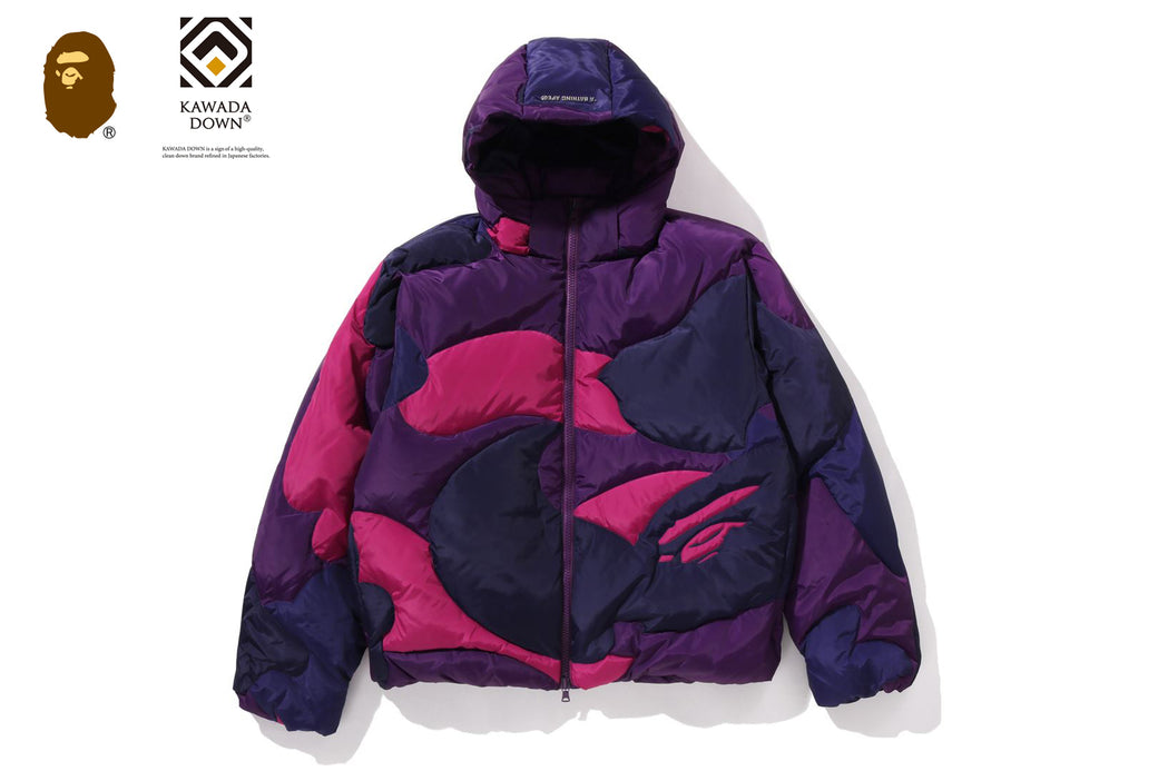MEGA COLOR CAMO QUILTED DOWN JACKET | bape.com