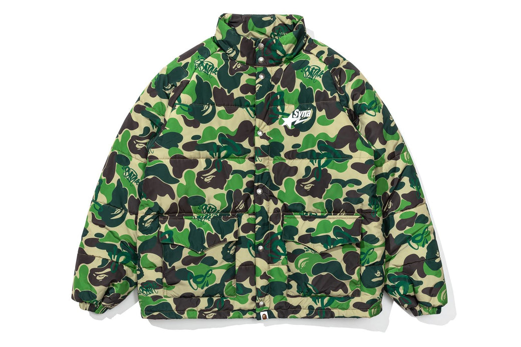 BAPE X SPOTIFY BY CENTRAL CEE 】CAMO PUFFER JACKET | bape.com