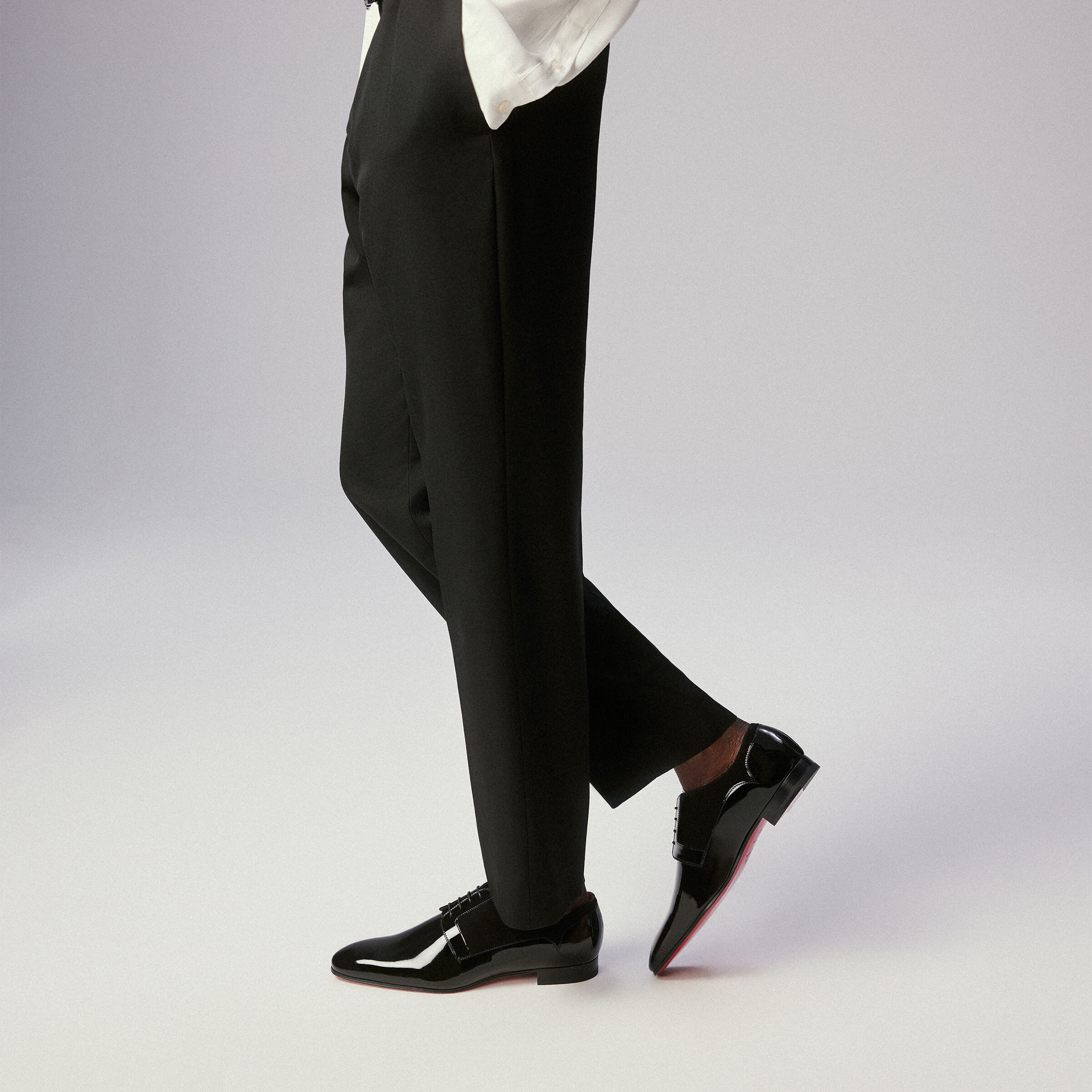 Chickito W - レースアップ - パテントレザー - ブラック - メンズ