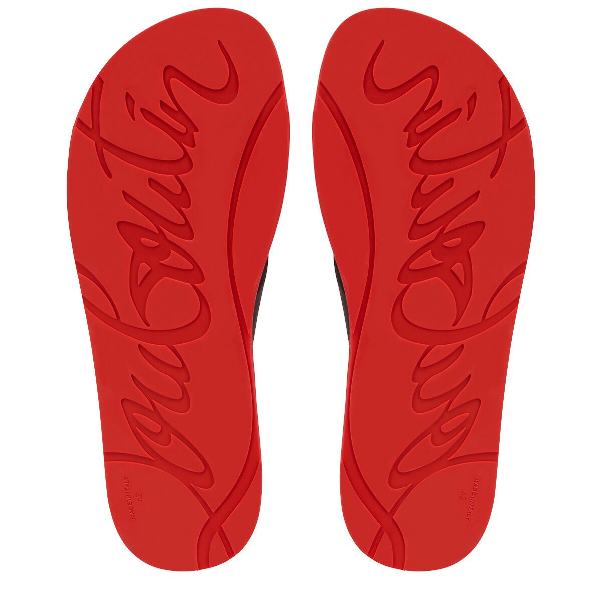 Loubi Cross - ミュール - ラバー - ブラック - メンズ - Christian