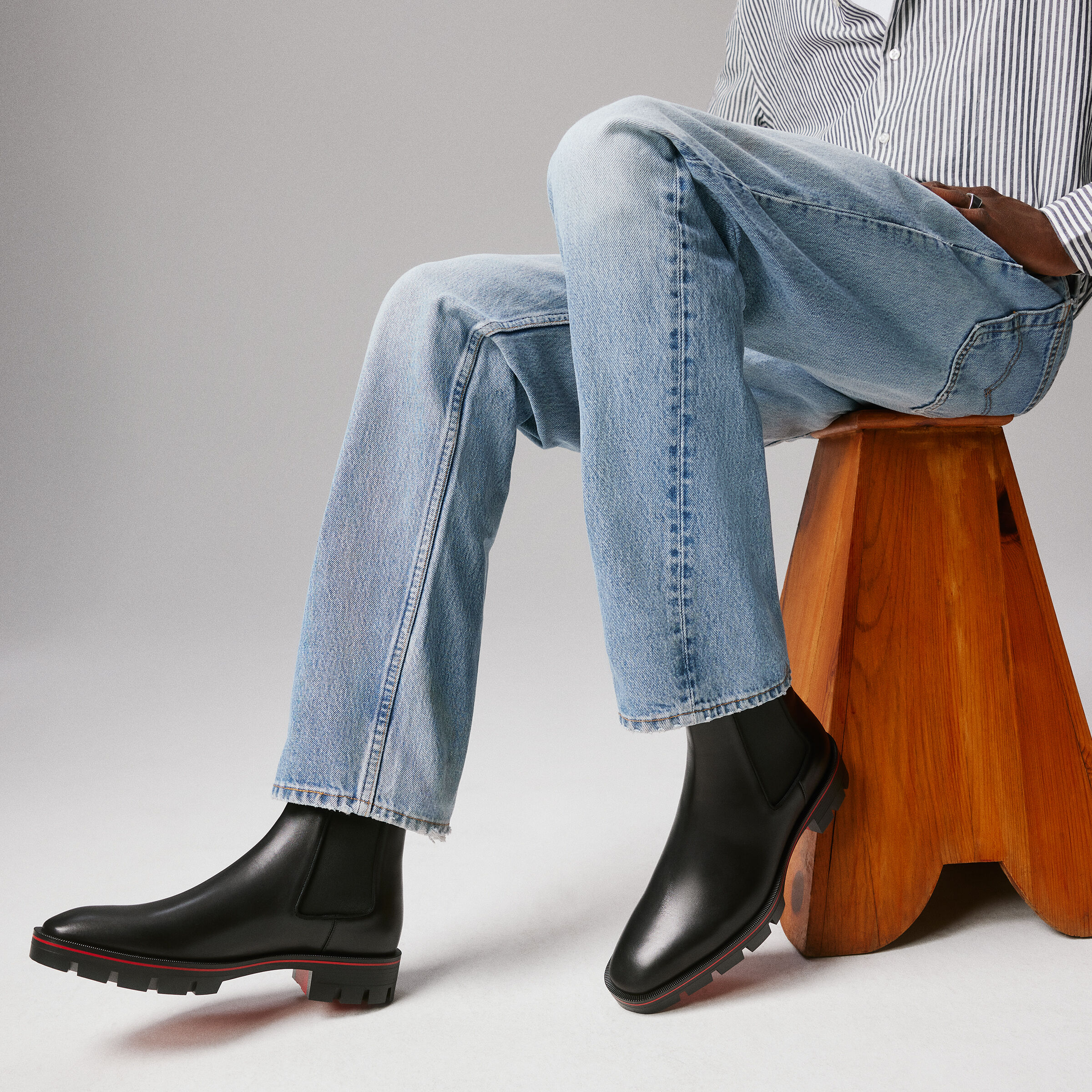 Alpinosol ブラック カーフレザー - Shoes - Men - Christian Louboutin