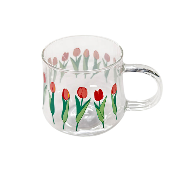 耐熱ガラスマグカップ（チューリップ） - スリーピーネットストア通販
