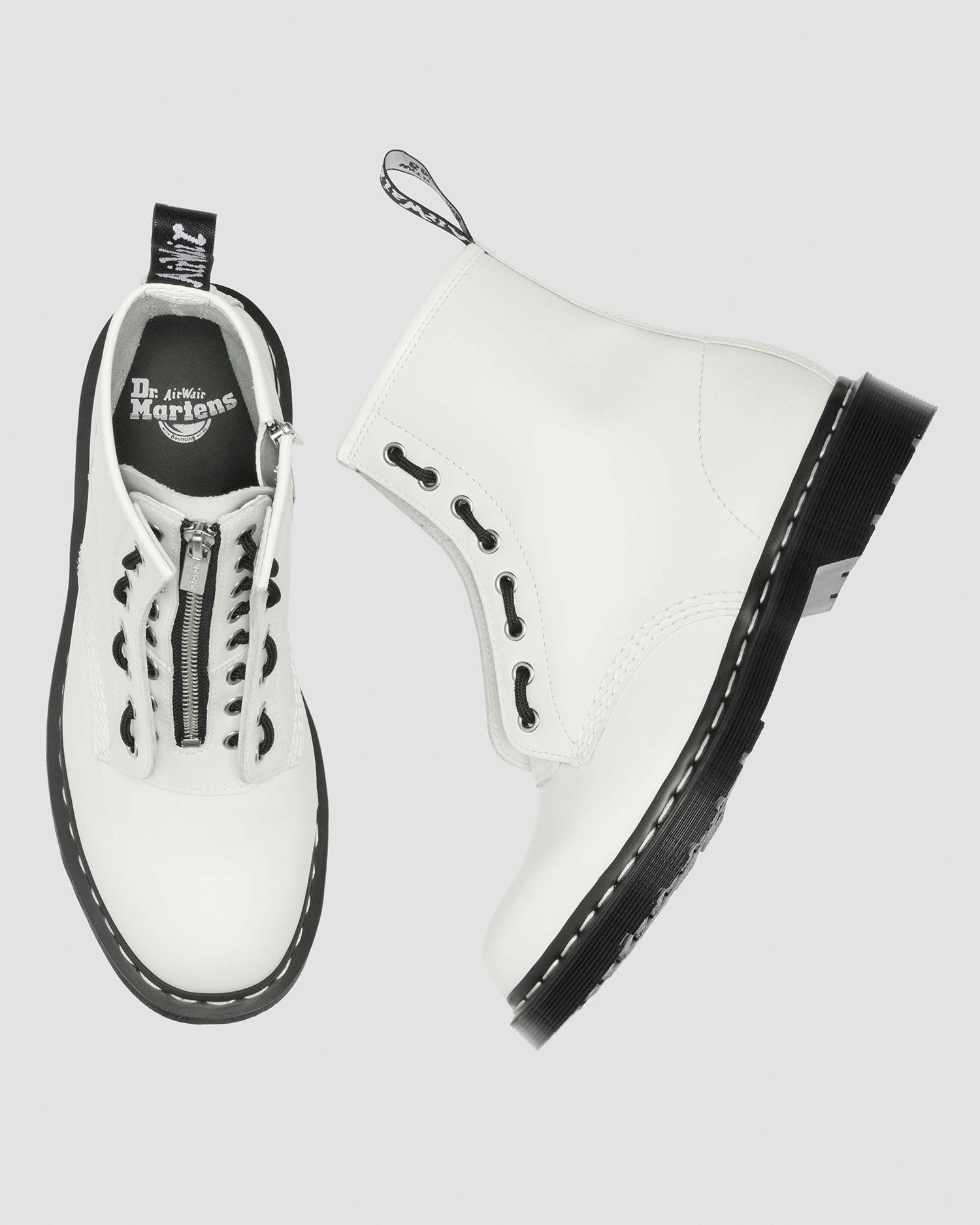 日本限定】1460 ZIP ホワイトステッチ 8 ホール ブーツ