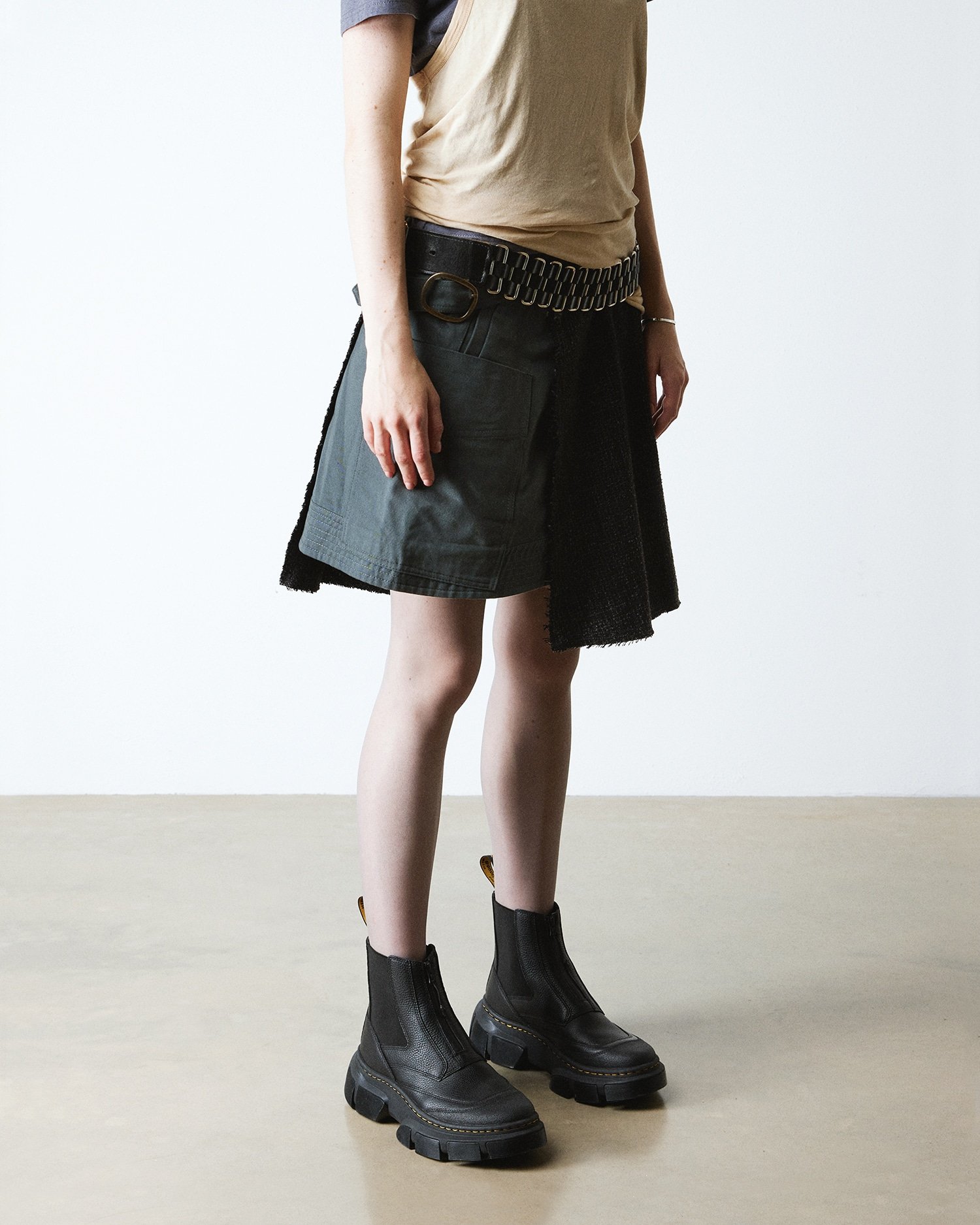 DMXL ジップ チェルシー ブーツ