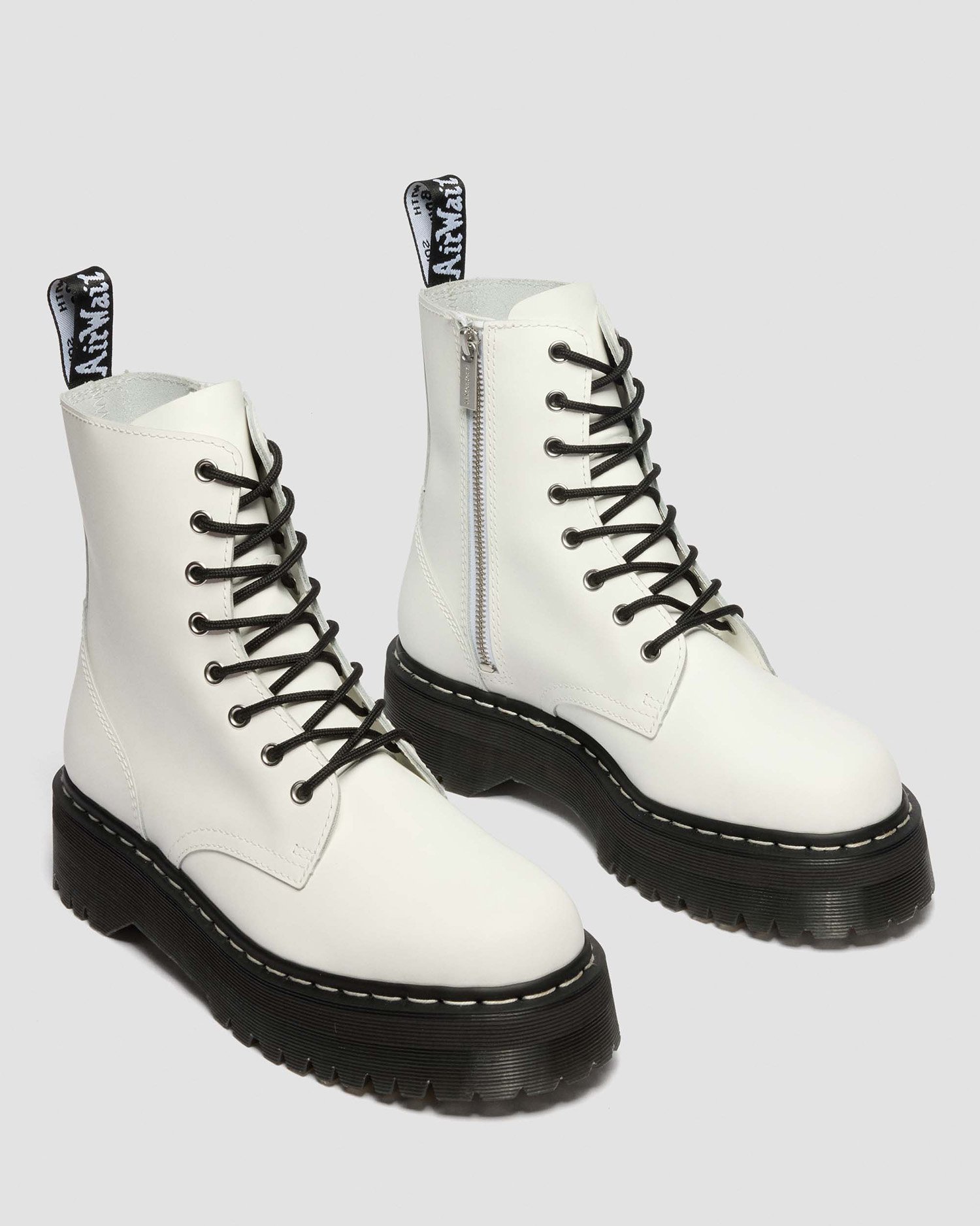 JADON ホワイトステッチ 8 ホール ブーツ