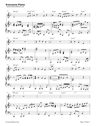 素敵だね-ファイナルファンタジーX主題歌五線譜プレビュー