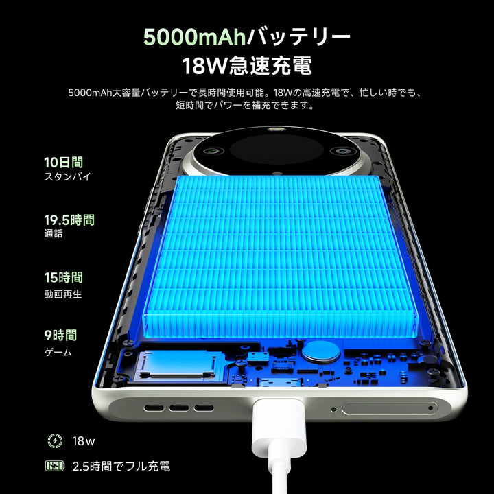 FOSSiBOT S3 Pro SIMフリー スマホ 本体 20GB+128GB/1TB拡張可能