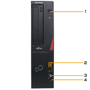 富士通デスクトップ パソコン ESPRIMO D552/N 各部名称/外観 - FMWORLD