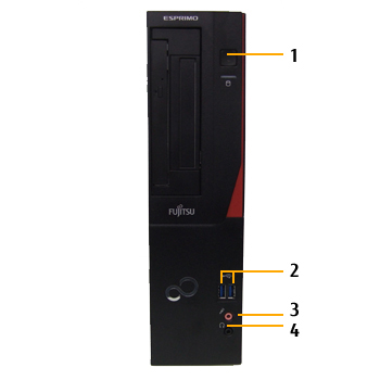 富士通デスクトップ パソコン ESPRIMO D583/N 各部名称/外観 - FMWORLD