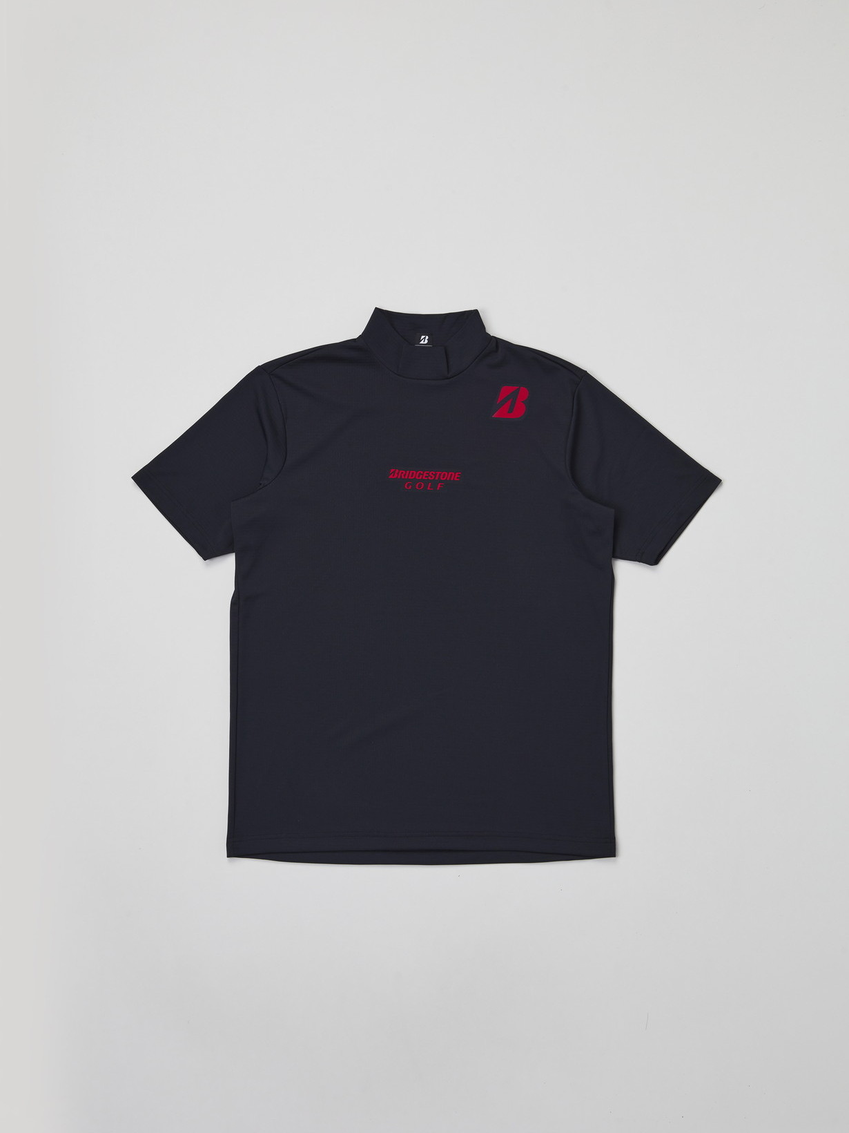 26年春夏 【B-01】 半袖モックネックシャツ(M BK(ブラック)): アパレル