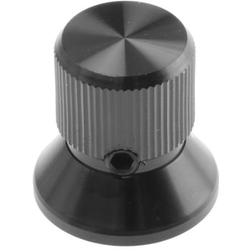 465-9886 RS Pro アルミ製 ボリューム調整つまみ (ノブ) シャフト：6.4