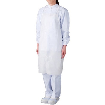 119453 不織布エプロン プロワーク 全長80cm幅70cm 1袋(10枚) - 【通販