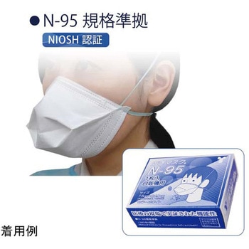 76086 防ぎマスクN-95 1枚入 自販機用 1箱(25箱) 竹虎 【通販モノタロウ】