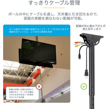 FPCEILBTB テレビ天吊り金具/32 - 75インチ型/2画面/背面合わせタイプ