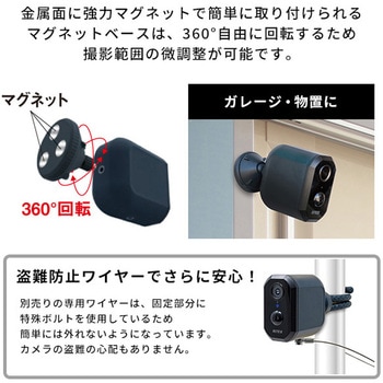 SH-17-ML18-BK 充電式センサーカメラ ホームテイスト ブラック色