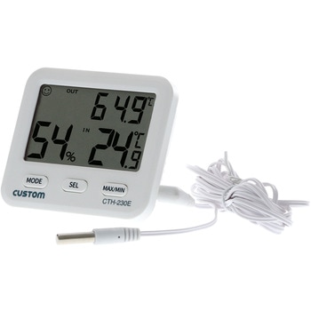 CTH-230E 外部センサー付きデジタル温湿度計 1個 カスタム 【通販