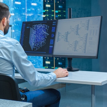 45-509-224 エルゴトロン LX デュアル モニターアーム 縦/横型 ロング