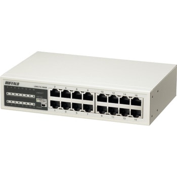 LSW3-TX-16NSR 10/100M スイッチングHub 金属筐体/電源内蔵モデル 16