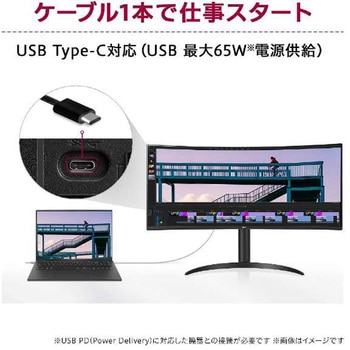 34WR55QK-B LG 34型 ウルトラワイドモニター ワイド/曲面型 USB-C接続