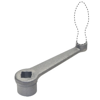 ストレート クランク(角穴タイプ) (握り穴付きハンドル車) イマオ