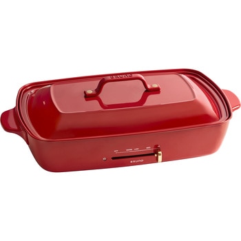 BOE026-RD ホットプレートグランデサイズ 1個 BRUNO(ブルーノ) 【通販